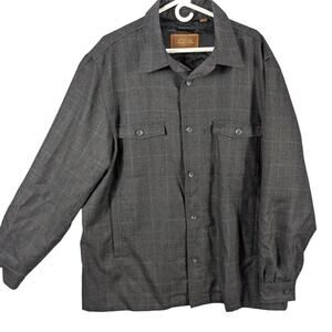 Tasso Elba Jacket Mens XL Wool Blend Paisley Lined Button Up Dress Coat Preppy